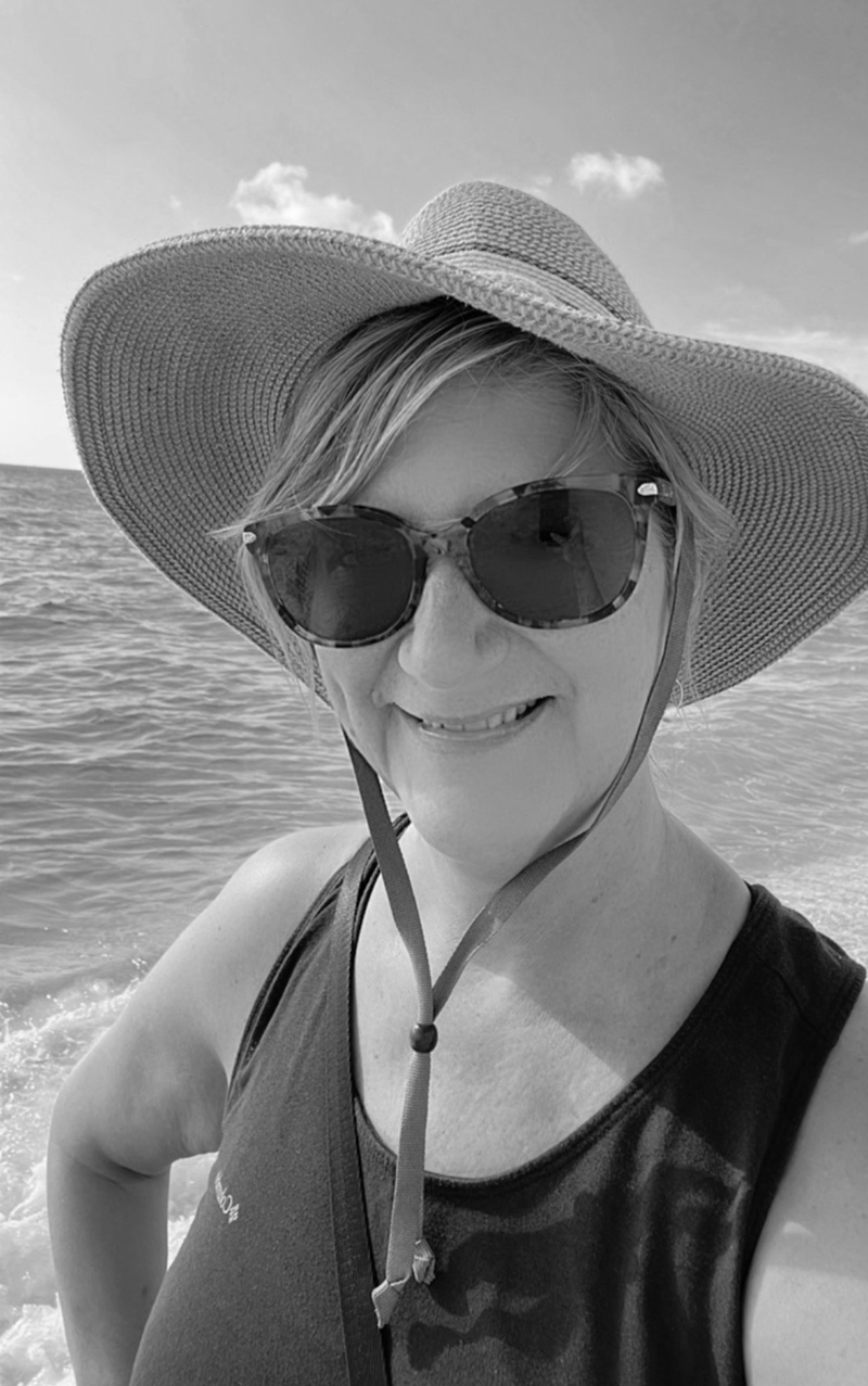 Laurie Baines working on creative inspiration and brand strategy